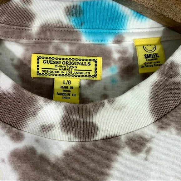 Guess x Chinatown Market Smiley Tye Dye Shirt